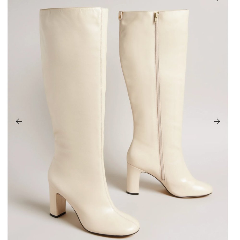 Ted Baker PHIAH Leather Heeled Knee High Boots